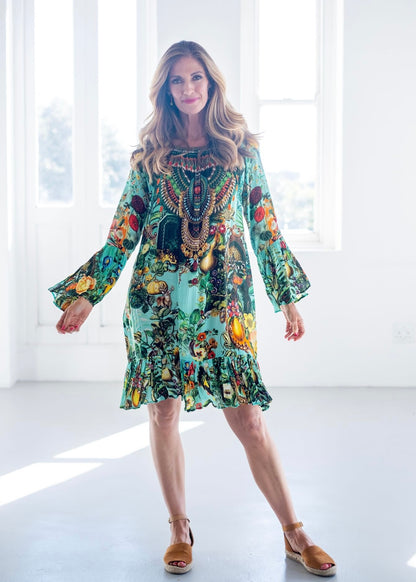 Blossom Dress in Emerald Crown