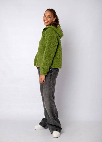 Teddy Jacket in Olive Moss