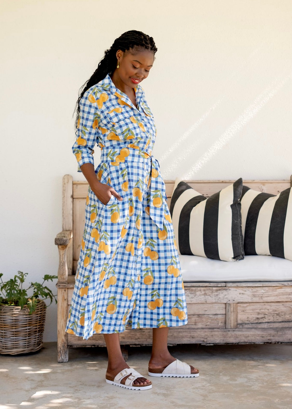 Betty Button dress in Marmalade