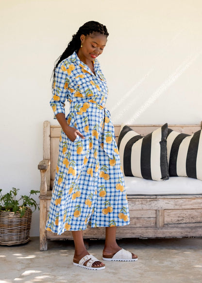 Betty Button dress in Marmalade