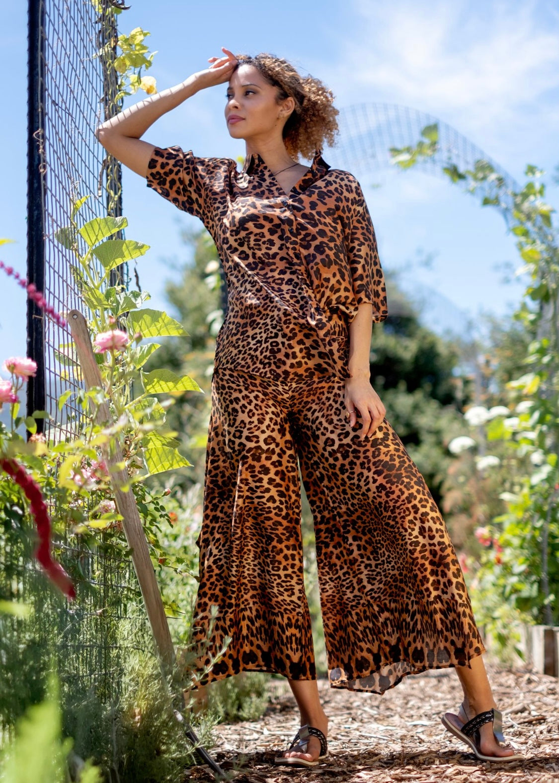 Francis Pants Suit, Brown Safari