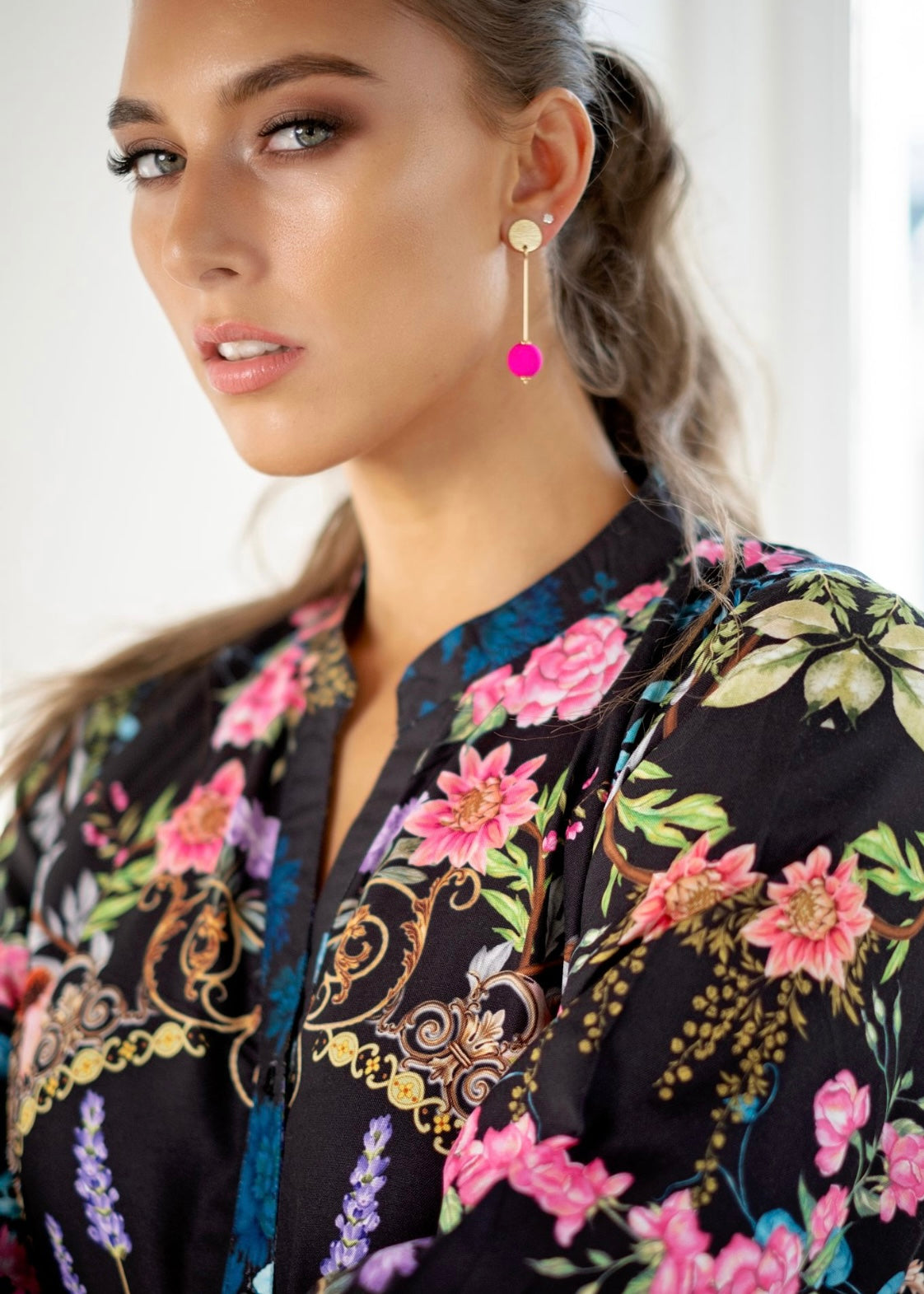 Sophie dress in Black floral