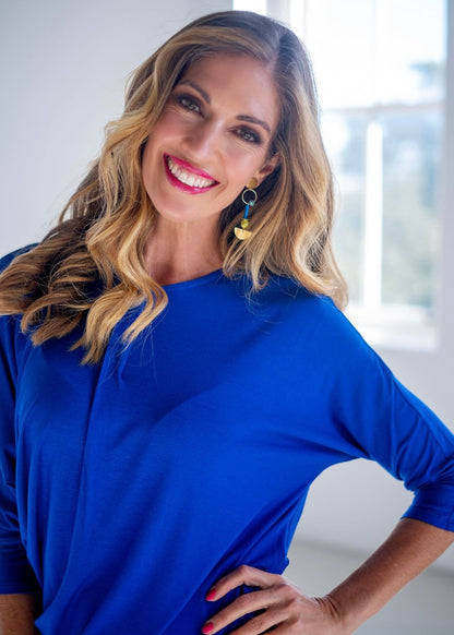 Melany Top in Royal Blue