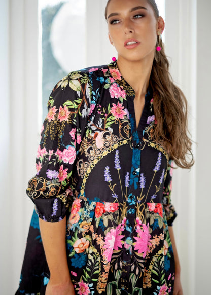 Sophie dress in Black floral