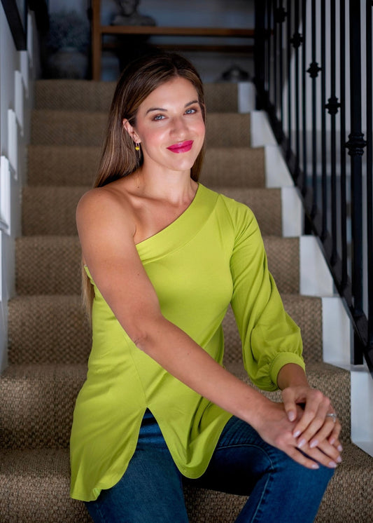 Eva Top in Emerald