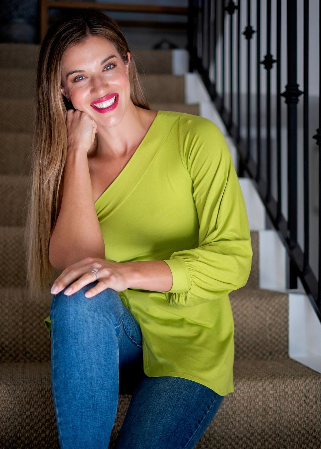 Eva Top in Lime