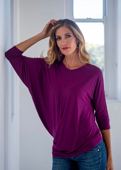 Melany Top in Burgandy