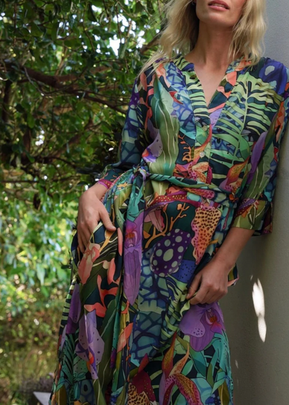 Fergie Cuffed Sleeve  Dress,  Purple Iris