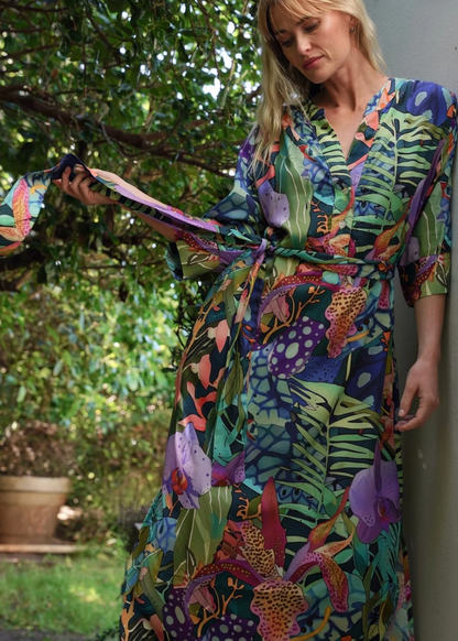 Fergie Cuffed Sleeve  Dress,  Purple Iris