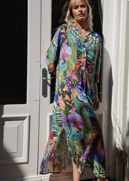 Fergie Cuffed Sleeve  Dress,  Purple Iris