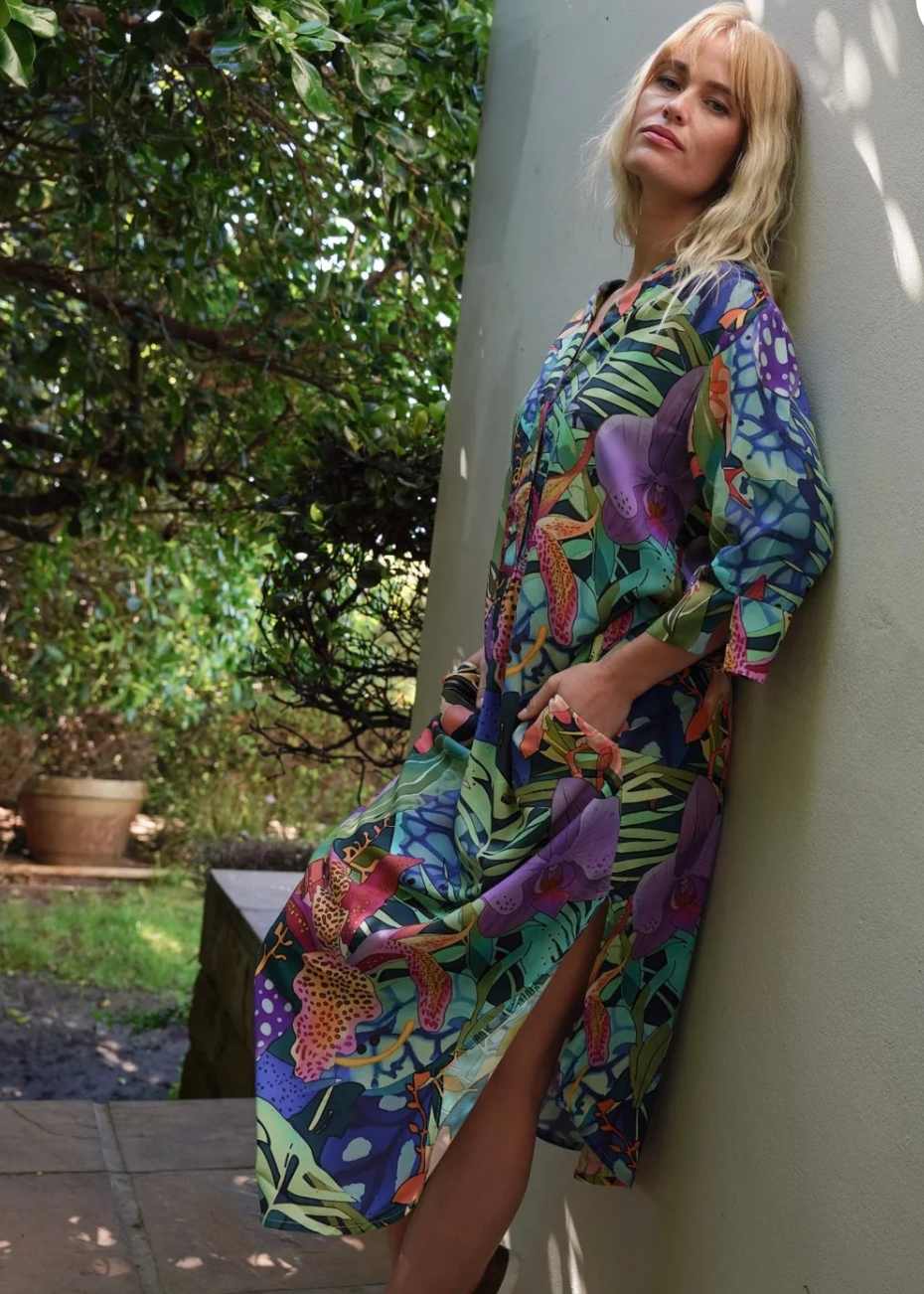 Fergie Cuffed Sleeve  Dress,  Purple Iris