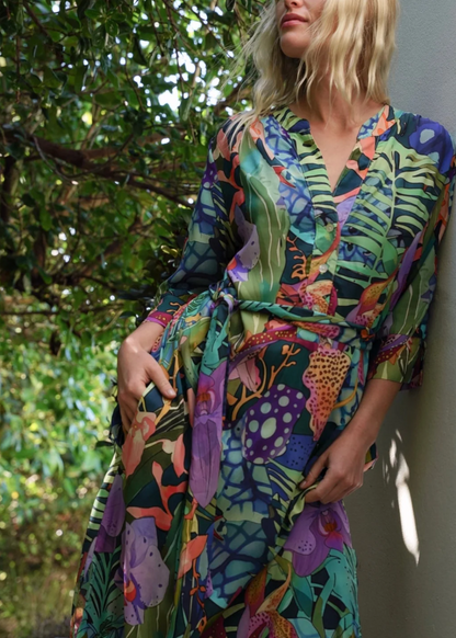 Fergie Cuffed Sleeve  Dress,  Purple Iris