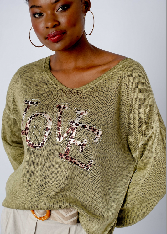 Love Knit Sweater in Cardamom