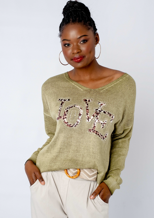 Love Knit Sweater in Cardamom