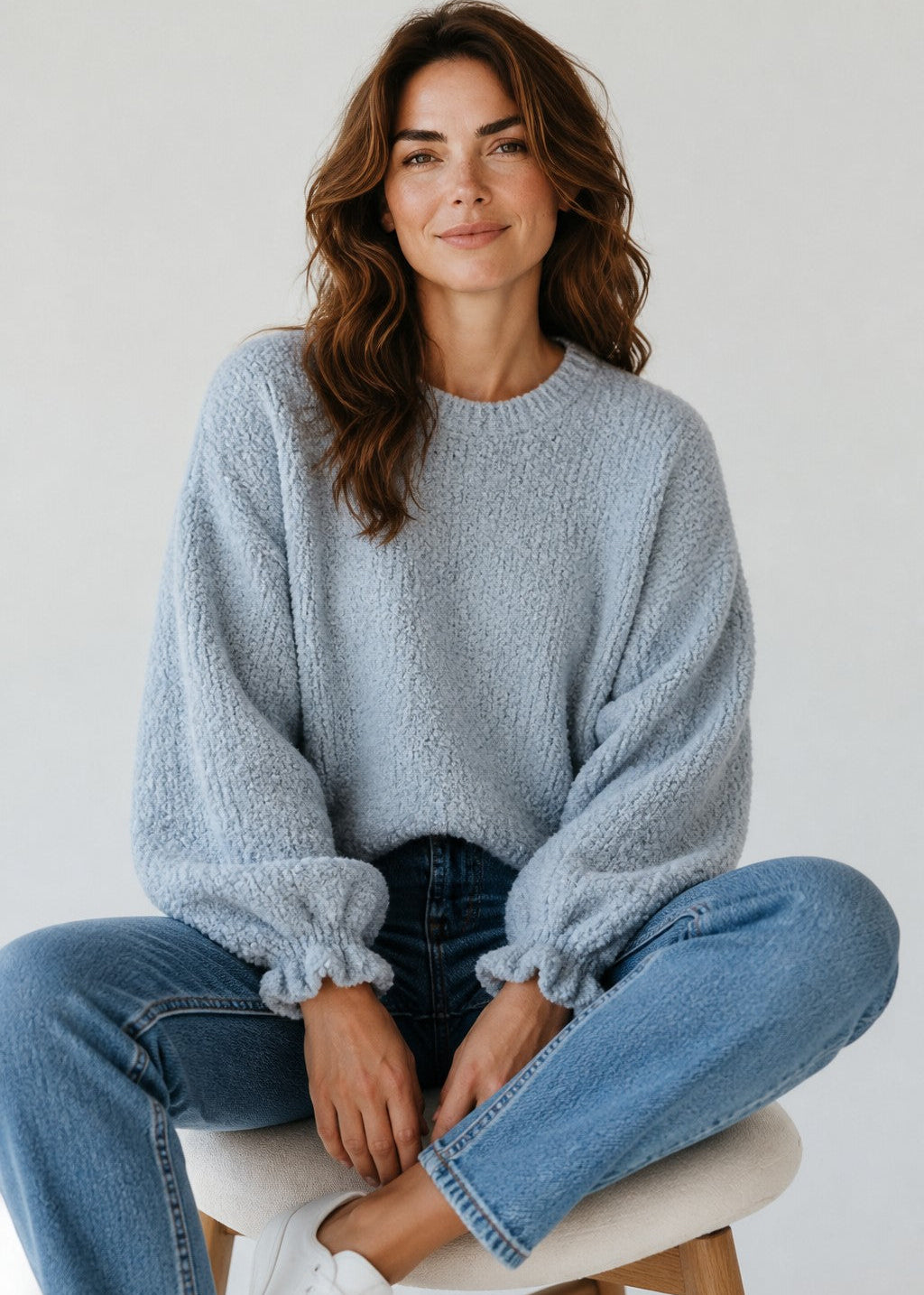 Petal Knit Chunky  in Sky Blue