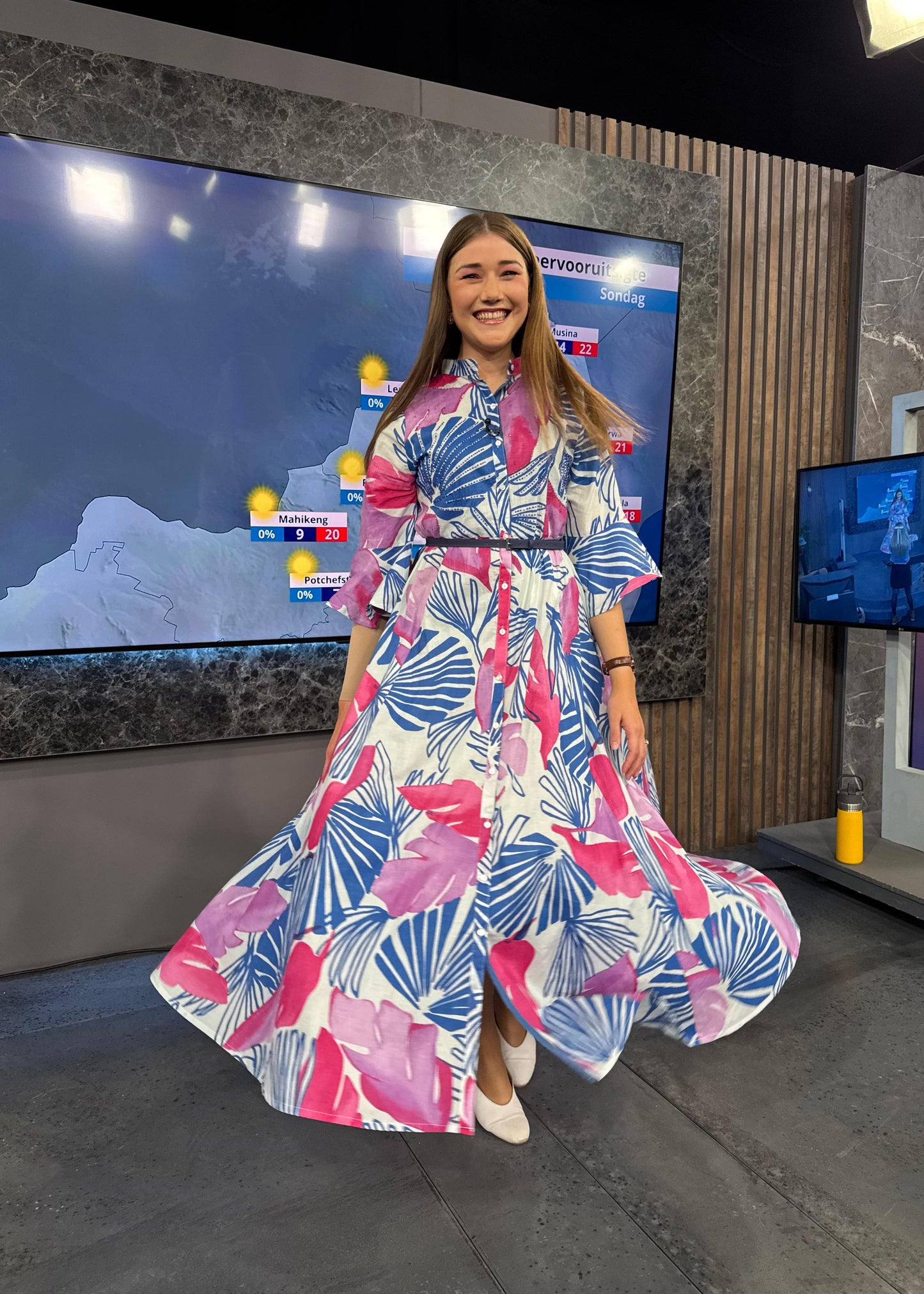 Fiore Dress in Ocean Meadow