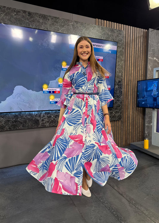 Fiore Dress in Ocean Meadow