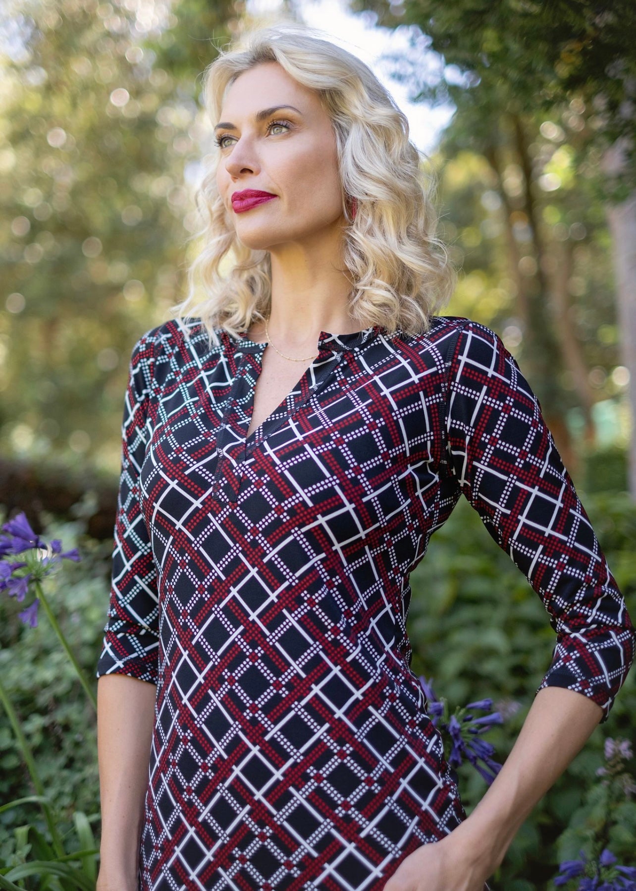 Icon dress, Black & Red diamonds